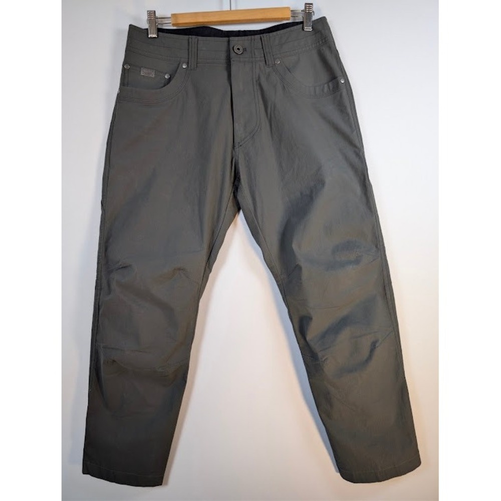 KUHL Revolvr Pants Full Mens 32x30 (FITS 32x27) Gray Technical Hiking Utility